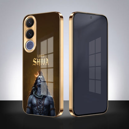 Vivo V70 FE 5G Lord Shiva Gold Electroplated Glass Phone Back Case