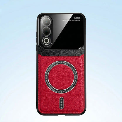 Oppo K12x 5G Premium Magsafe Magnetic Leather Lens Protective Case