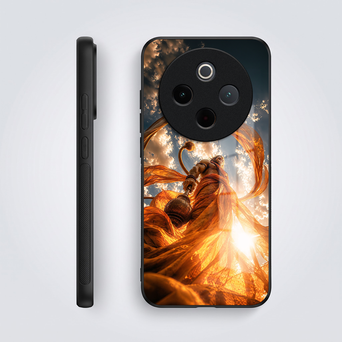 Vivo T4 5G Divine Hanuman Acrylic Glass Back Case