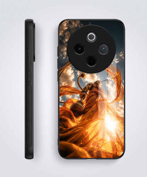 Vivo T4 5G Divine Hanuman Acrylic Glass Back Case