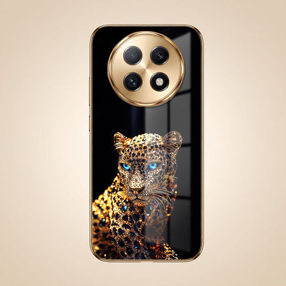 Oppo F29 Pro 5G Panther Gold Electroplated Glass Phone Back Case