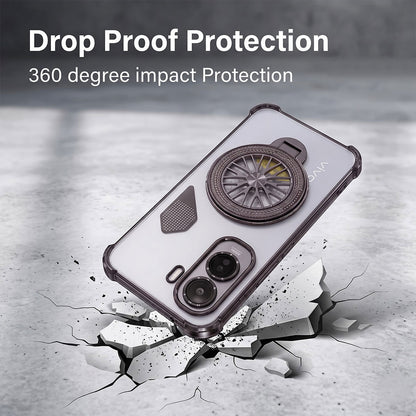Vivo T5 Pro 5G Stress Buster Wheel Shockproof Airbag Heat-Dissipation Case