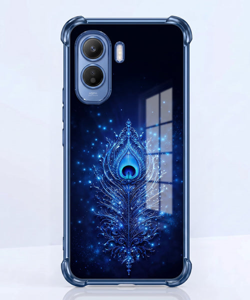 Vivo T5 Pro 5G Premium Peacock Feather Airbags Printed Back Case