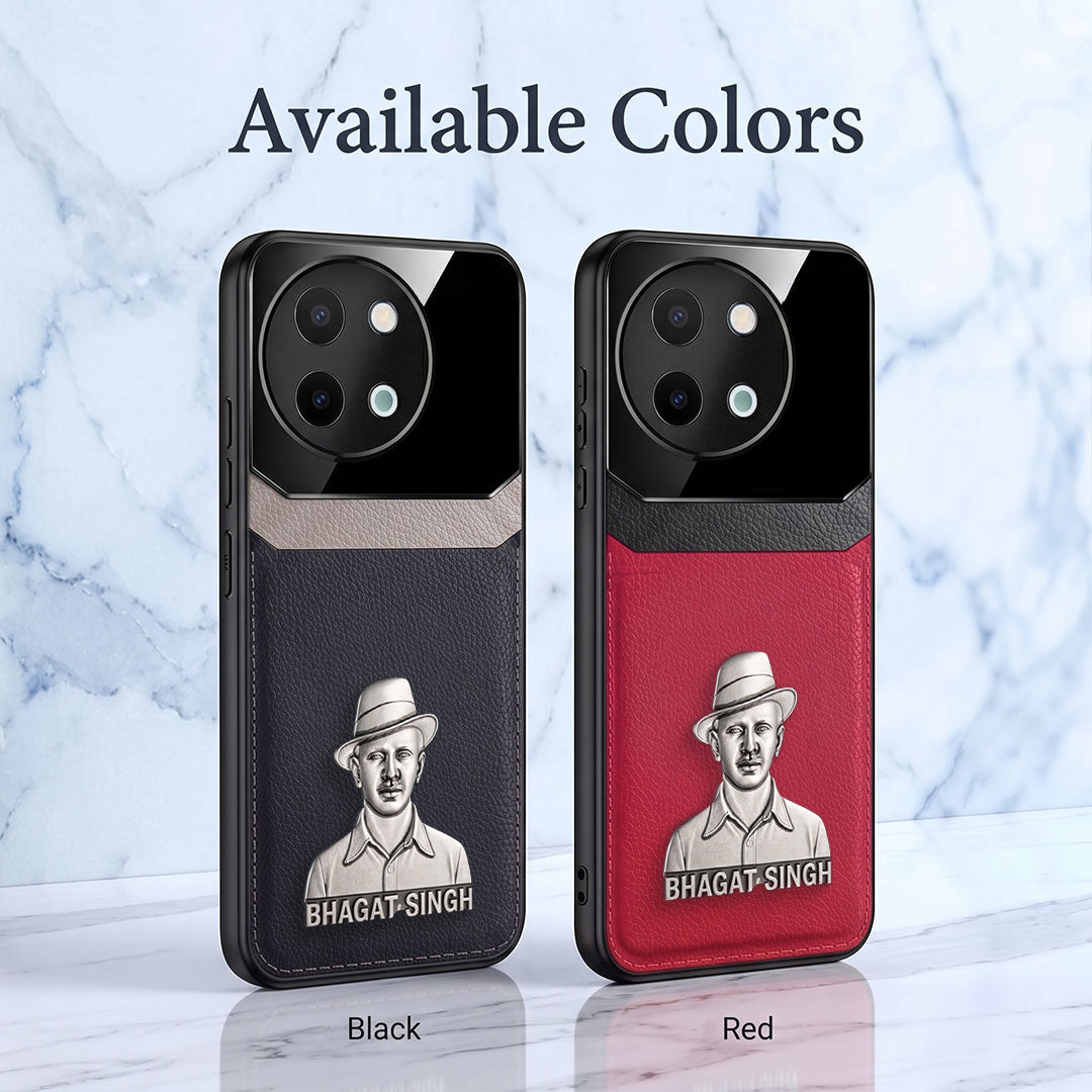 Vivo Y58 5G Shaheed Bhagat Singh 3D Metal Leather Back Case