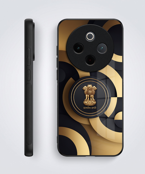 Vivo T4 5G Royal Emblem Acrylic Glass Back Case