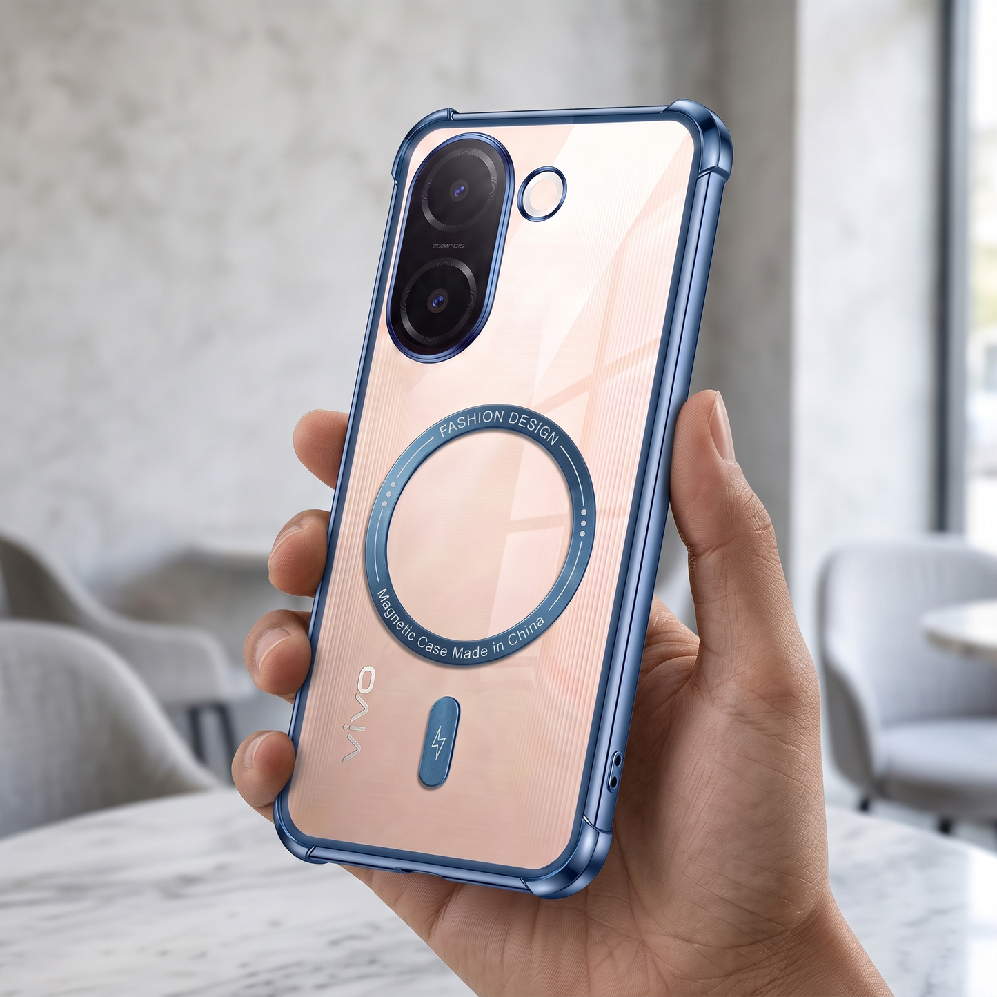 Vivo V60e 5G Premium Magnetic MagSafe Shockproof Airbag Case