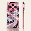 Oppo F27 5G Diamond Glam Pink Electroplated Glass Phone Back Case