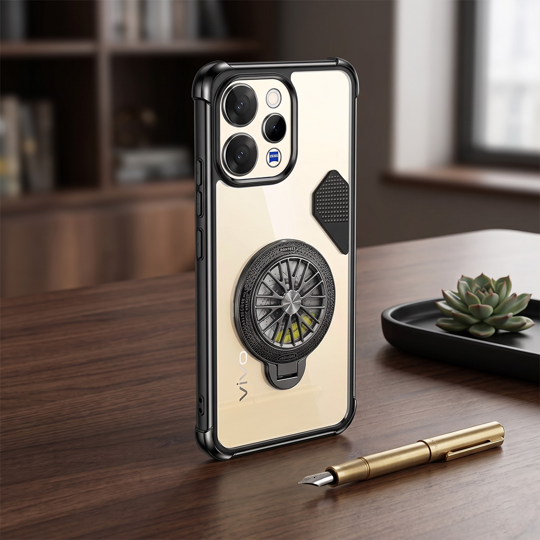 Vivo V70 5G Stress Buster Wheel Shockproof Airbag Heat-Dissipation Case