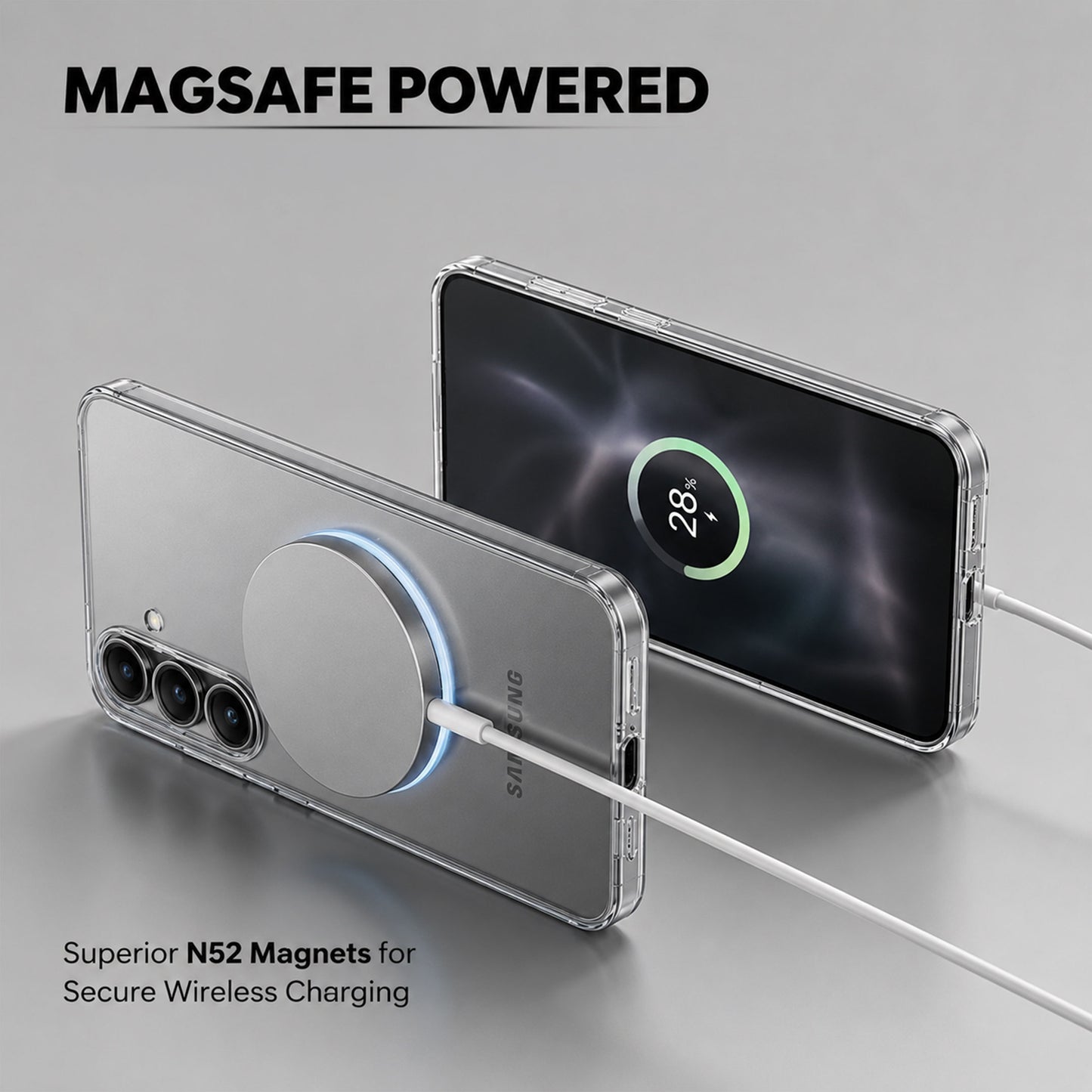 Samsung Galaxy A26 5G Clear Anti-Yellow MagSafe Protective Case