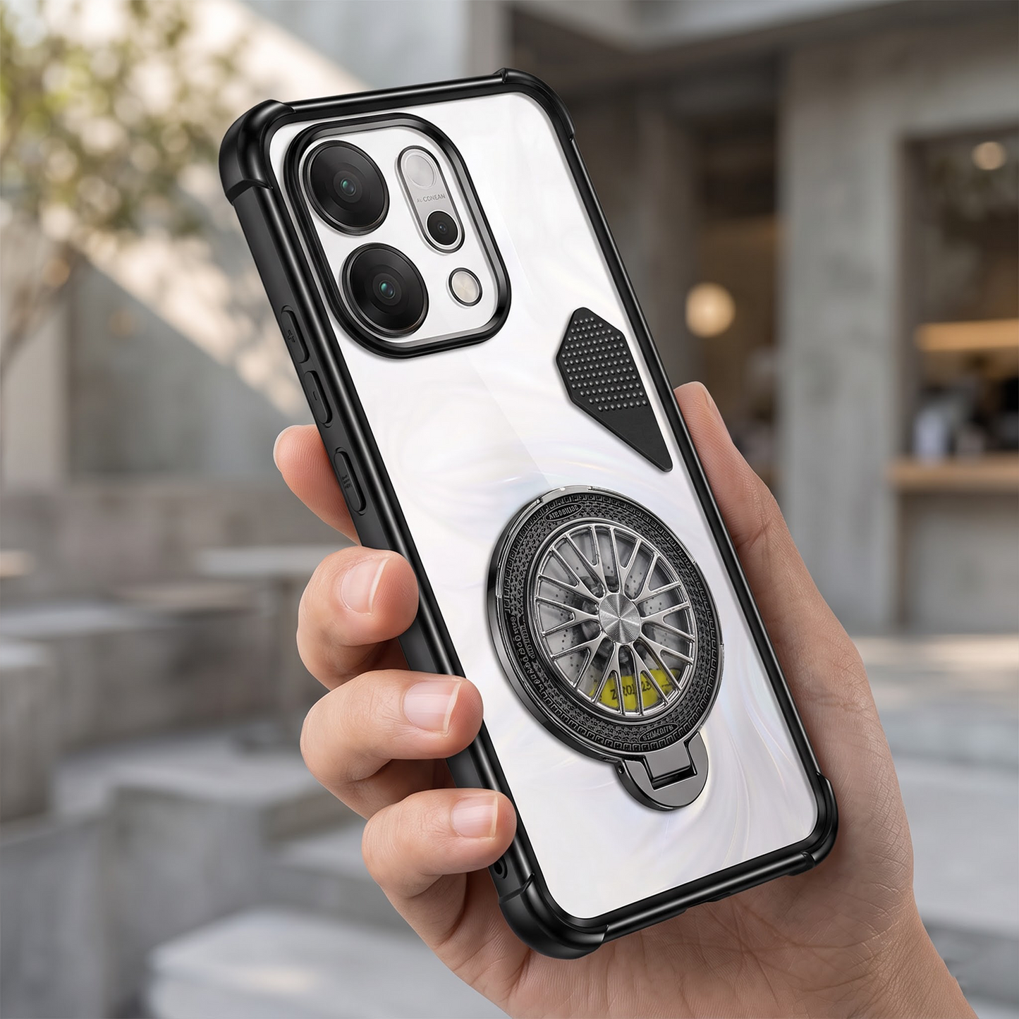 Oppo Reno 14 5G Stress Buster Wheel Shockproof Airbag Heat-Dissipation Case
