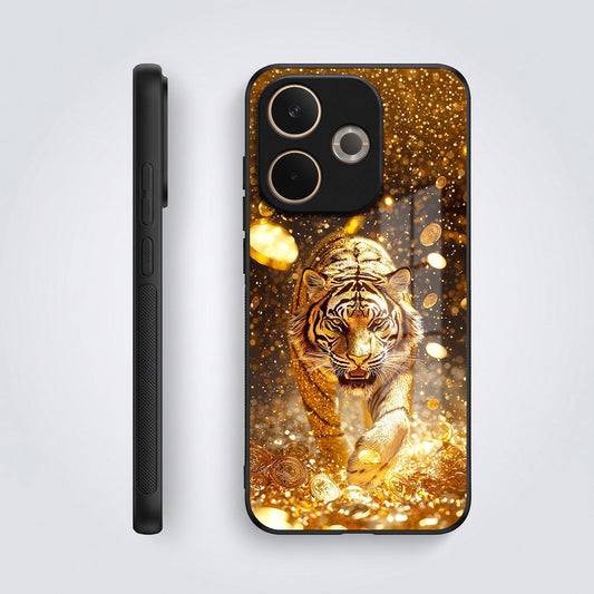 Oppo A5 Pro 5G Luxury Tiger Acrylic Glass Back Case