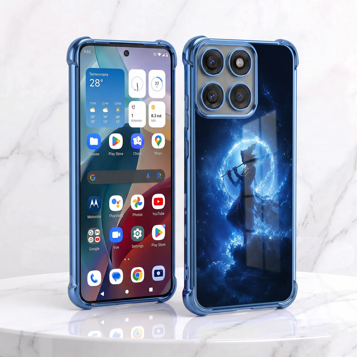 Motorola Edge 60 Pro 5G Lord Krishna Airbags Printed Back Case