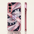 Vivo Y400 Pro 5G Diamond Glam Pink Electroplated Glass Phone Back Case