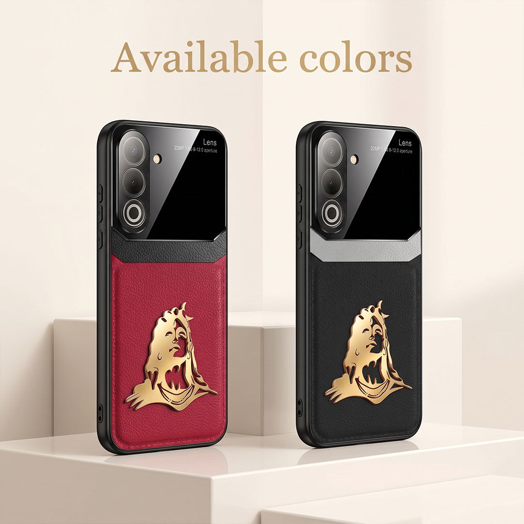 Oppo K12x 5G Mahadev 3D Gold Metal Leather Back Case
