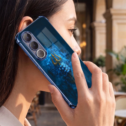 Vivo V70 FE 5G Premium Golden Trishul Airbags Printed Back Case