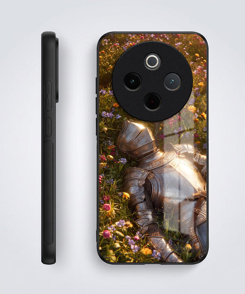 Vivo T4 5G Armored Knight Acrylic Glass Back Case