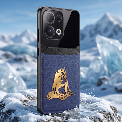 Oppo Reno13 5G Mahadev 3D Gold Metal Leather Back Case