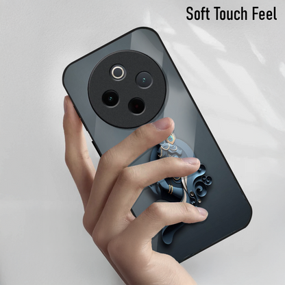Vivo T4 5G Premium Acrylic Shockproof Glass Back Case (Krishna Ji)
