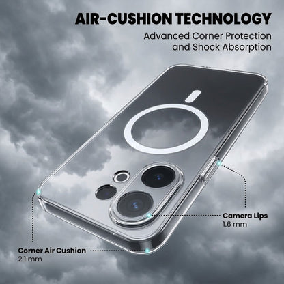 Vivo X200 FE 5G Clear Anti-Yellow MagSafe Protective Case