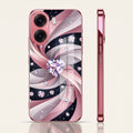 Oppo K14x 5G Diamond Glam Pink Electroplated Glass Phone Back Case