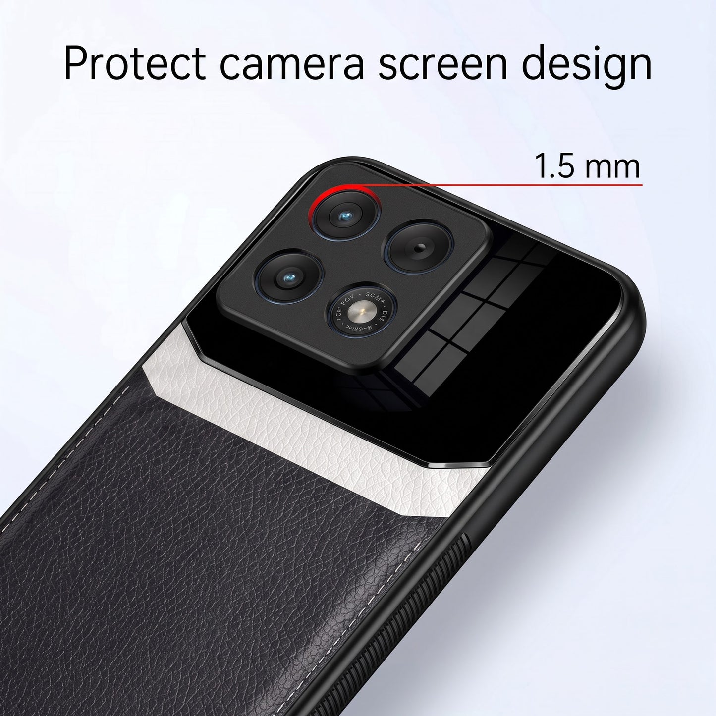 Motorola Edge 70 Pro 5G Premium Leather Lens Protective Case
