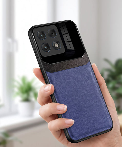 Motorola Edge 70 Pro 5G Premium Leather Lens Protective Case