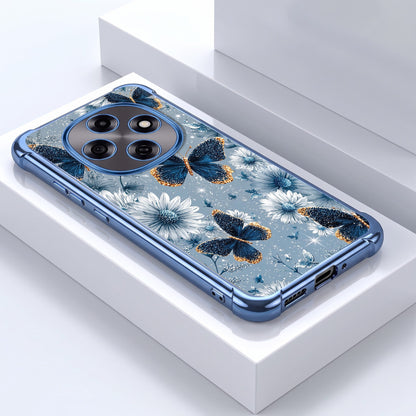 Oppo F31 Pro 5G Blue Butterfly Floral Airbags Printed Back Case