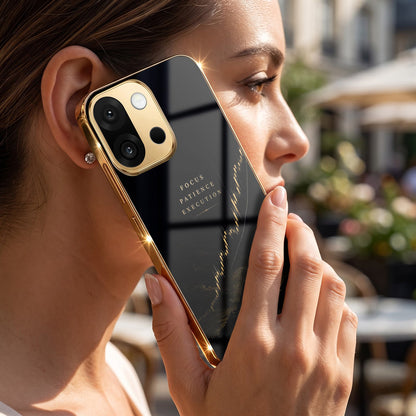 OnePlus 13s 5G Focus Gold Electroplated Glass Phone Back Case