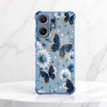 Nothing Phone 2 Pro 5G Blue Butterfly Floral Airbags Printed Back Case