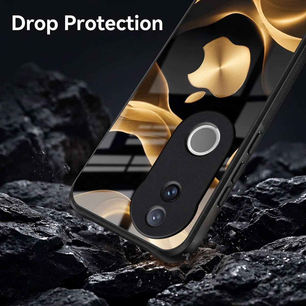 Vivo V50 5G Luxury Wave Acrylic Glass Back Case