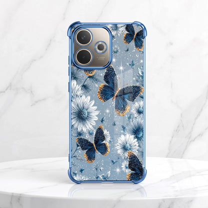Oppo A5 Pro 5G Blue Butterfly Floral Airbags Printed Back Case