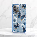Oppo A5 Pro 5G Blue Butterfly Floral Airbags Printed Back Case