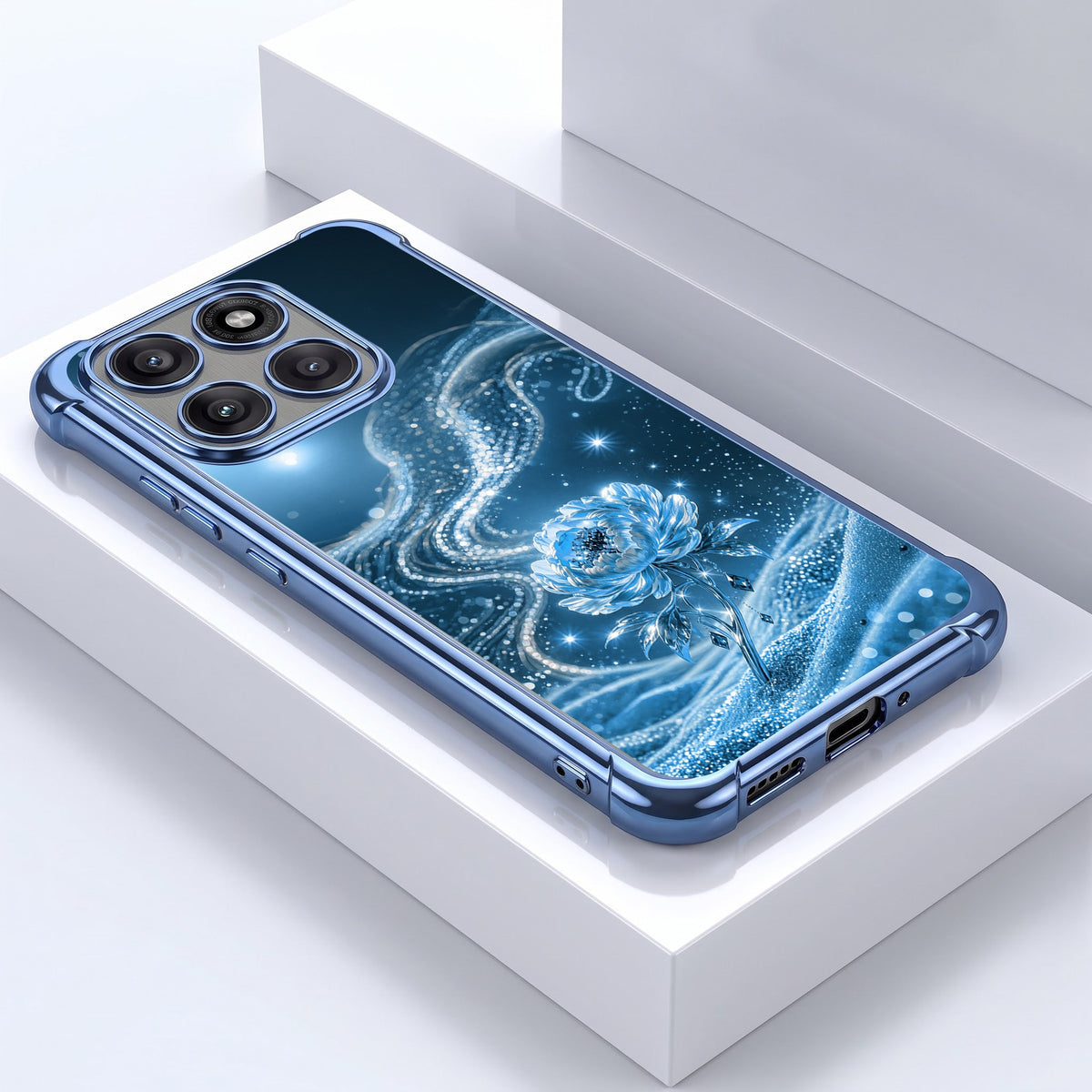 Motorola Edge 60 Pro 5G Blue Rose Airbags Printed Back Case