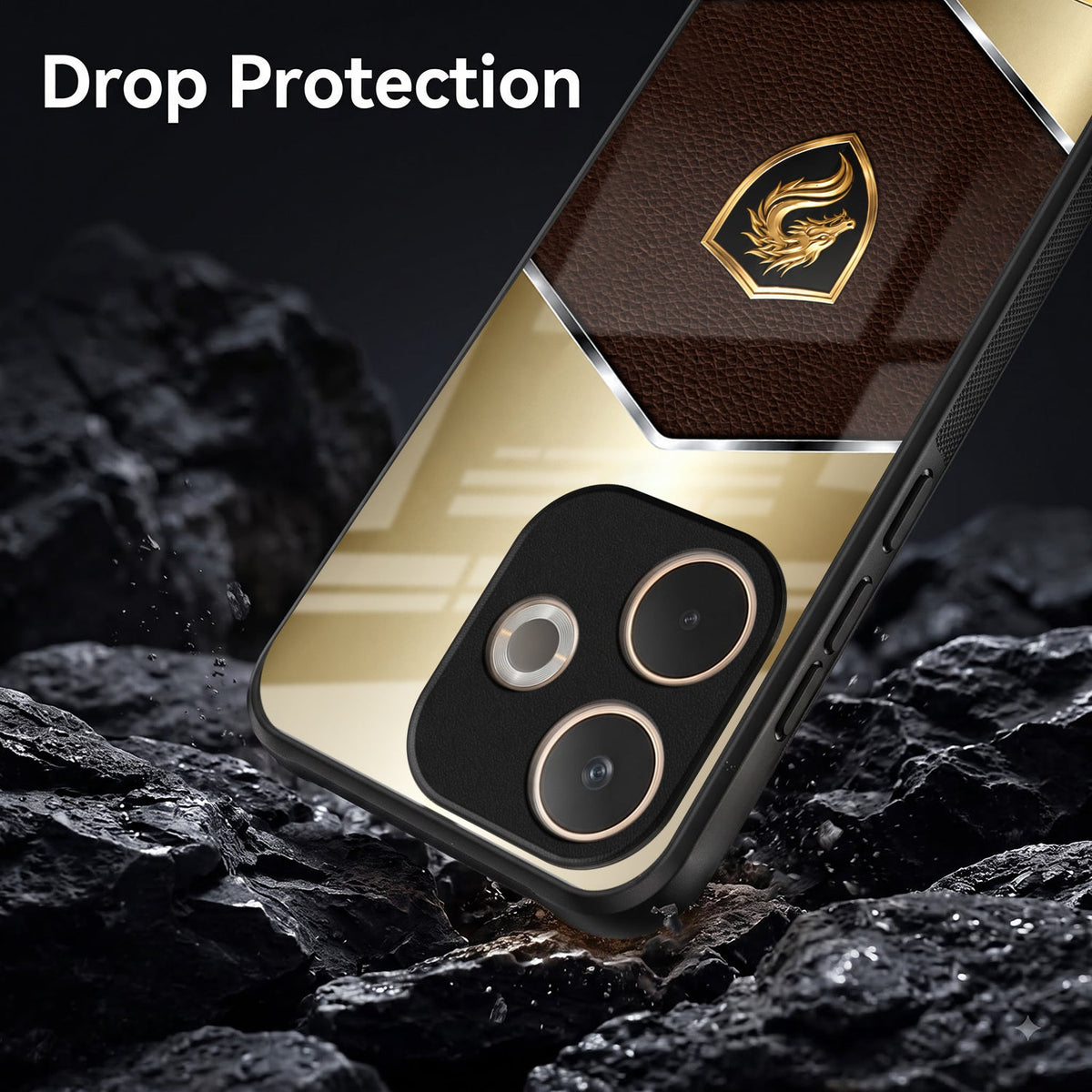 Oppo A5 Pro 5G Dragon Crest Acrylic Glass Back Case