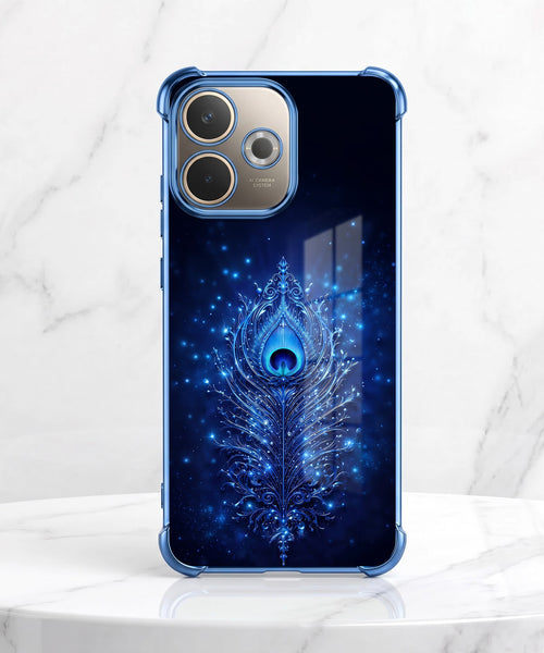 Oppo A5 Pro 5G Premium Peacock Feather Airbags Printed Back Case