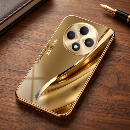 Oppo F27 5G Luxury Infinity Energy Gold Electroplated Glass Phone Case