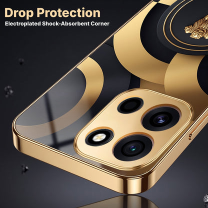 OnePlus Nord 6 5G Royal Emblem Gold Electroplated Glass Phone Back Case