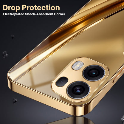 Oppo Reno 13 Pro 5G Luxury Infinity Energy Gold Electroplated Glass Phone Case