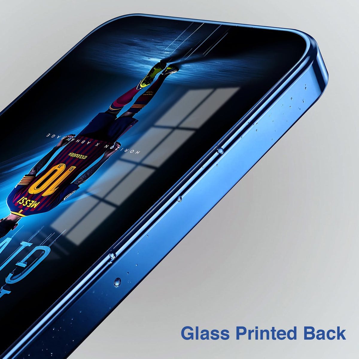 Vivo V70 5G Naver Give Up Blue Electroplated Glass Phone Back Case