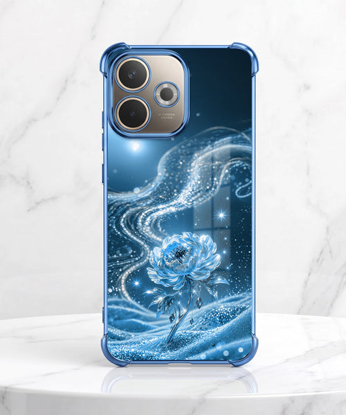 Oppo A5 Pro 5G Blue Rose Airbags Printed Back Case