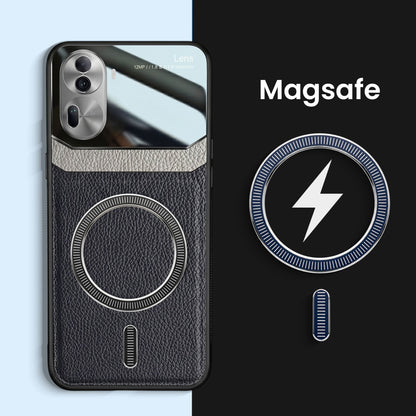 Oppo Reno 11 Pro 5G Premium Magsafe Magnetic Leather Lens Protective Case