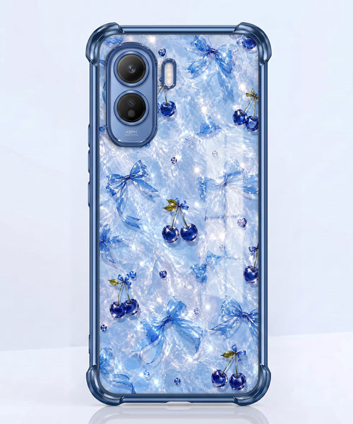 Vivo T5 Pro 5G Blue Cherry Airbags Printed Back Case