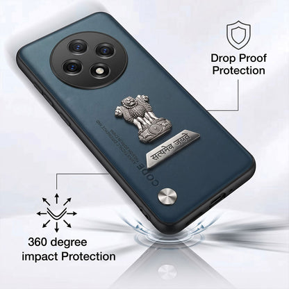 Oppo F27 Pro+ 5G Satyamev Jayate 2-in-1 Emblem Vegan Leather Back Case