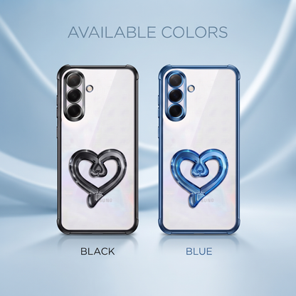 Samsung Galaxy A36 5G Premium Heart Transparent Shockproof Airbag Phone Case