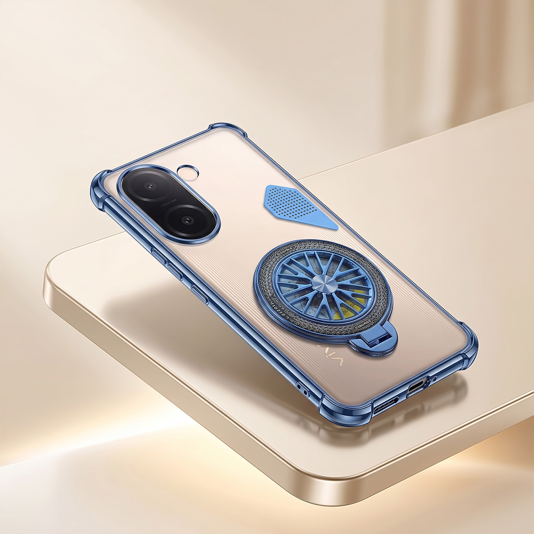 Vivo V60e 5G Stress Buster Wheel Shockproof Airbag Heat-Dissipation Case
