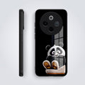 Vivo T4 5G Cute Panda Acrylic Glass Back Case
