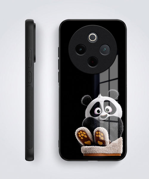 Vivo T4 5G Cute Panda Acrylic Glass Back Case
