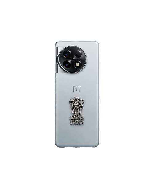 Oneplus 11 5G Compatible Satyamev Jayate 3D Metal Emblem Sticker