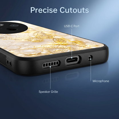 Vivo T4 5G Golden Butterfly Acrylic Glass Back Case
