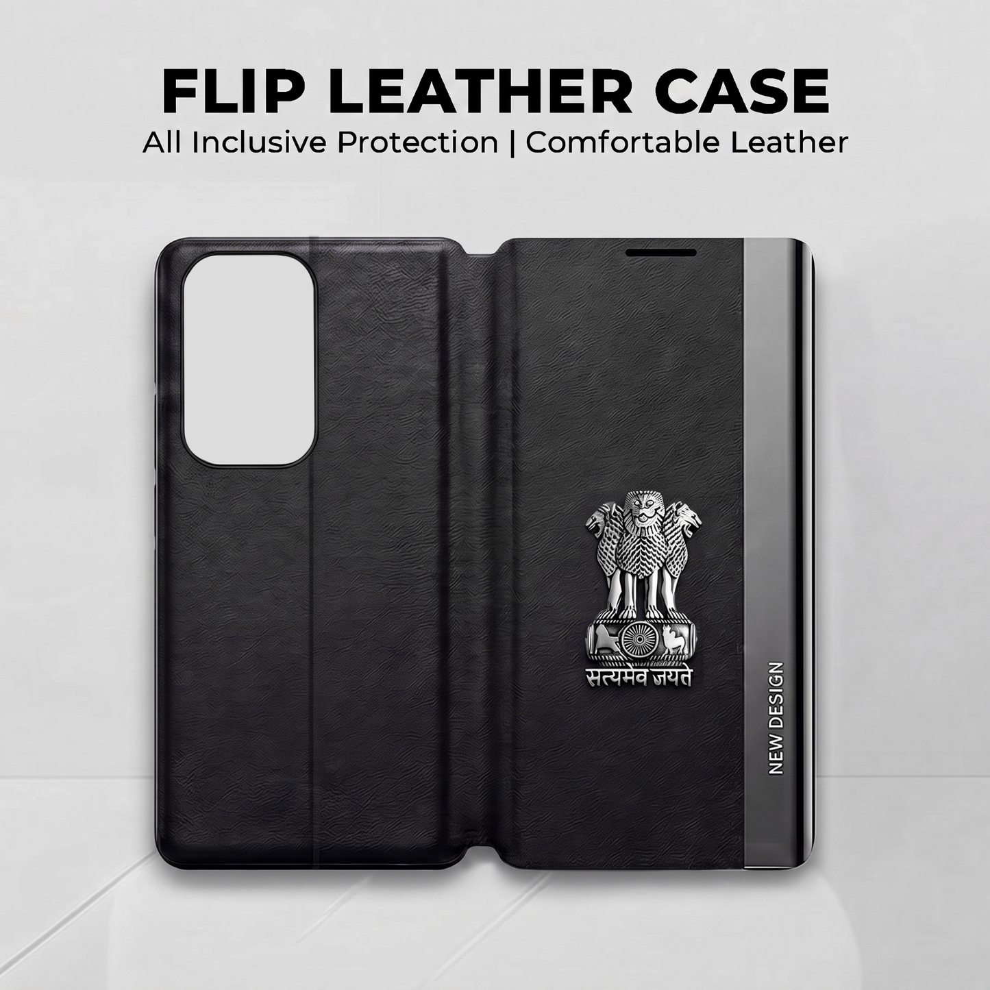 Oppo F19 Pro 5G Satyamev Jayate Flip Leather Case